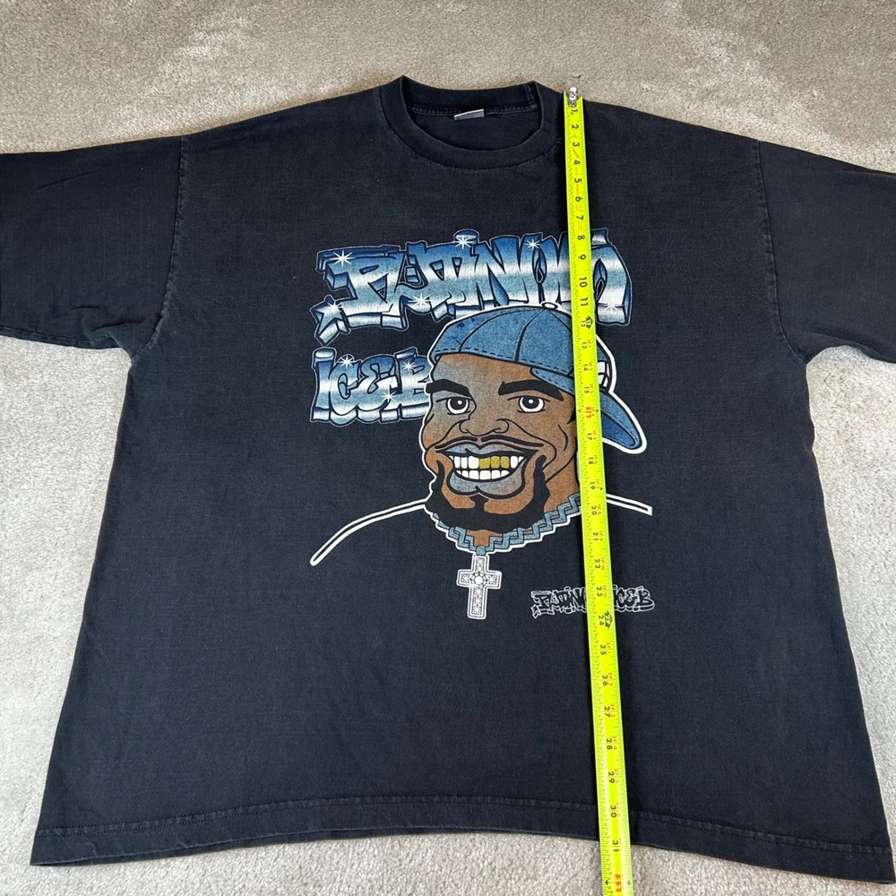 Vintage Y2K TND Platinum Ice Graphic T-Shirt Mens 3XL Black‎ Hip Hop Streetwear - Picture 8 of 9
